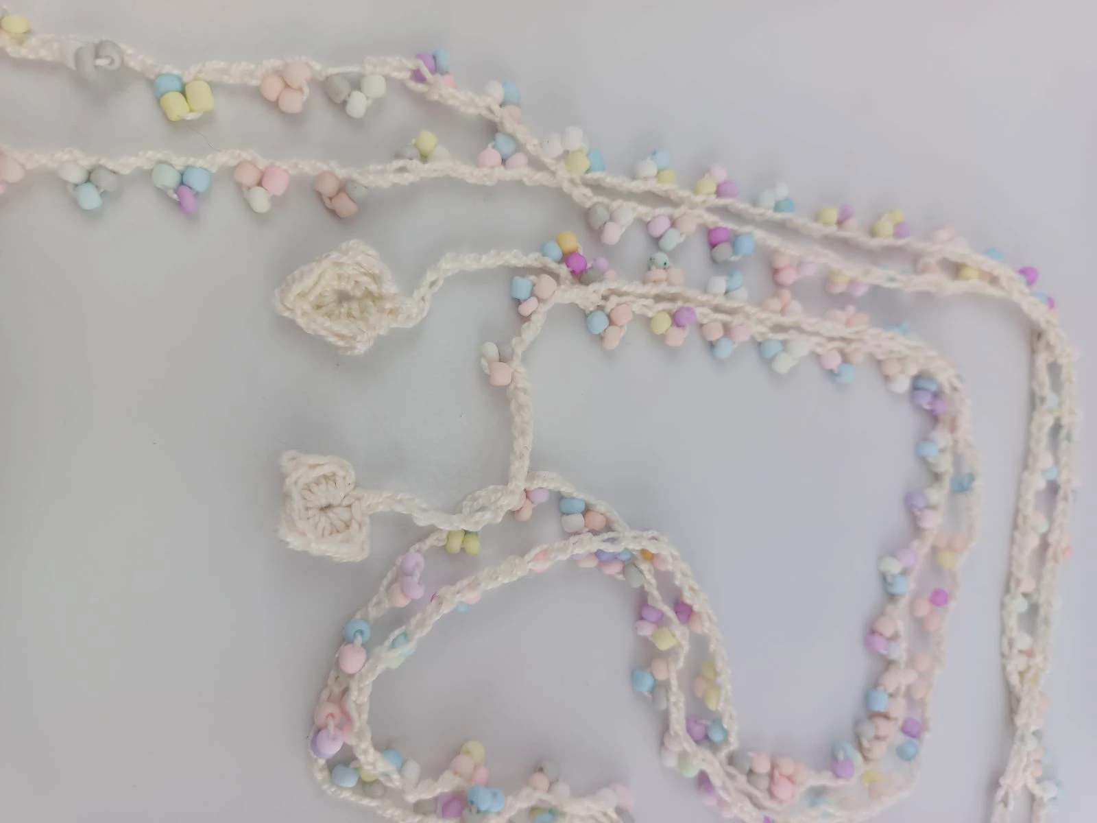 Colar longo feito à mão em crochê – photo 3
